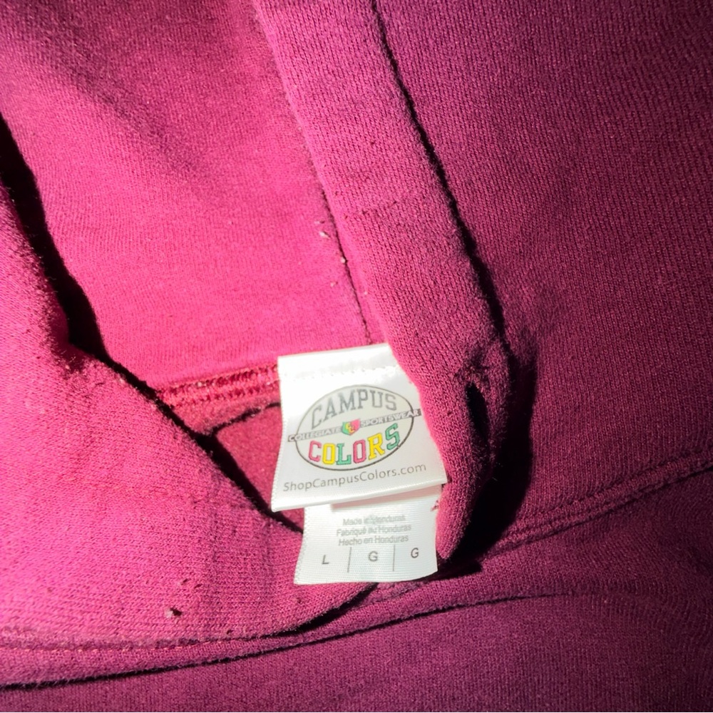 Campus‎ Colors Maroon Hoodie- size large - Picture 5 of 5